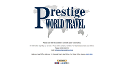 Desktop Screenshot of prestigeworldtravel.net