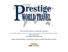 Tablet Screenshot of prestigeworldtravel.net